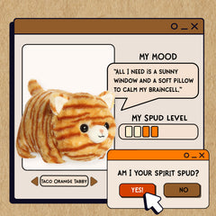 Spudsters Taco Orange Tabby Cat 25cm