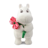 Moomin debout avec une fleur rose 17 cm