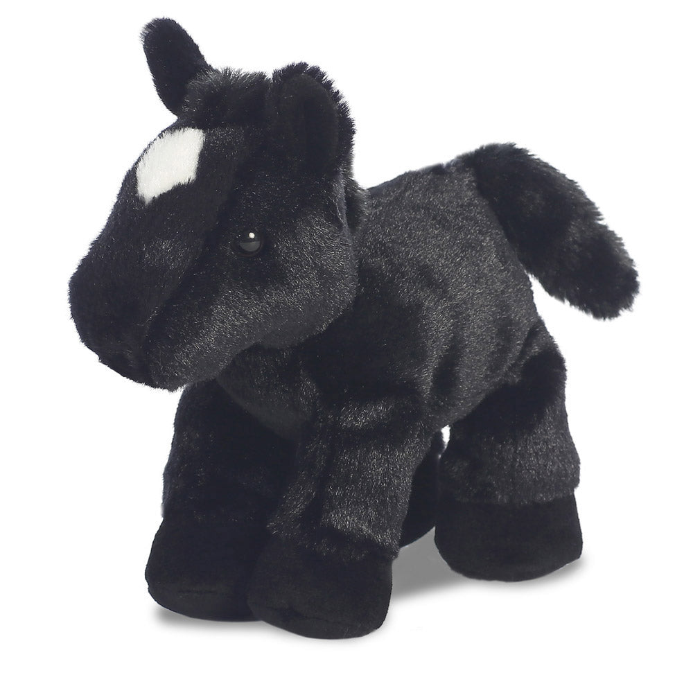 Mini Flopsies Beau Black Horse 20cm