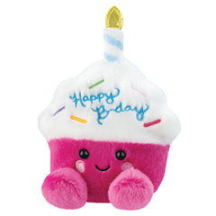 Cupcake d'anniversaire scintillant Palm Pals 13 cm